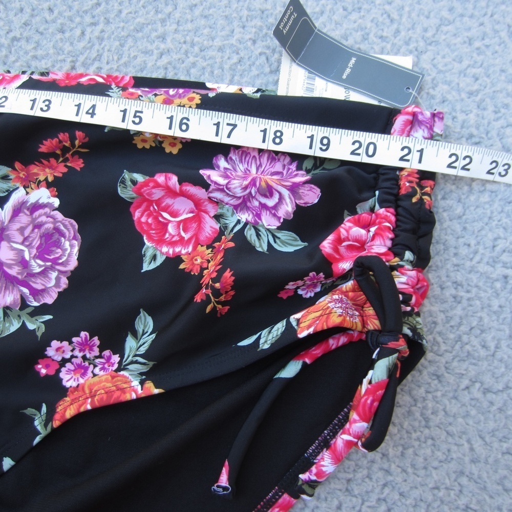 Terra and Sky Swim Bottoms Women's Plus Size 4X 28W 30W Floral Mid Rise Swimwear - Picture 14 of 16